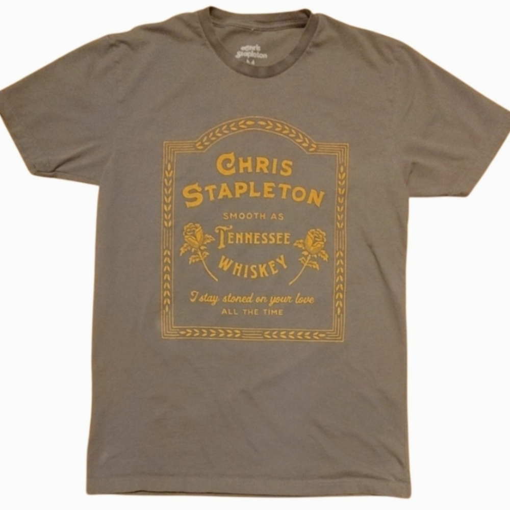 Chris Stapleton Tennessee Whiskey country band tour shirt concert tee roots rock